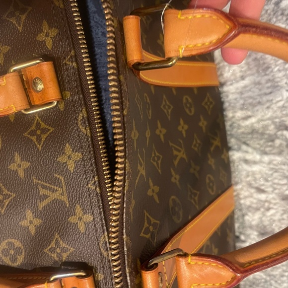 Authentic Louis Vuitton LV BOSTON BAG Keepall 55 Monogram Pre love LV - Picture 14 of 16